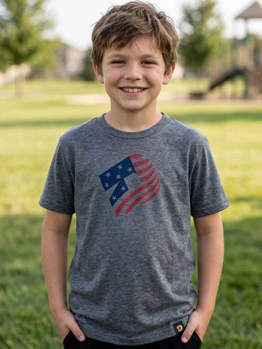 🐲3 FOR $9🦄NEW Demarini Youth 'Merica Graphic Tech Training Shirt T Baseball 10
